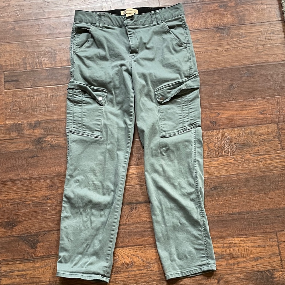 Democracy Olive Cargo Pants with Utility Pockets